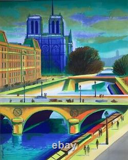 Nathan Garamond Original 1957 Poster Paris Sncf Railways French Poster