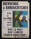 Original 1960 Poster From Communist Pc Welcome To Kroucchchev Poster 650