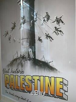 Original Banksy Walled Off Palestine Poster Poster Print Receipt With Coa Hotel