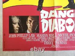 Original Cinema Poster Danger Diabolik (1967) Original French Movie Poster