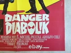Original Cinema Poster Danger Diabolik (1967) Original French Movie Poster