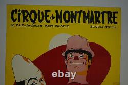 Original Circus Poster Montmartre Bouglione 1968, Vittage Circus Poster