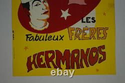 Original Circus Poster Montmartre Bouglione 1968, Vittage Circus Poster