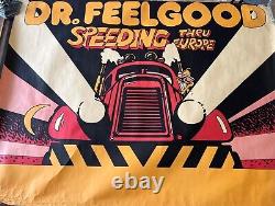 Original Dr Feelgood/Speeding Thru Europe Poster. 1976. 76x101 cm.