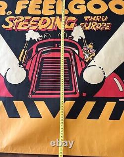 Original Dr Feelgood/speeding Thru Europe Poster. 1976. 76x101 cm.
