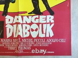 Original French Movie Poster Danger Diabolik (1967)