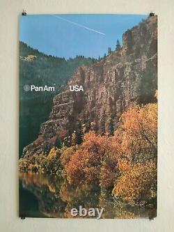 Original German Travel Poster Pan Am USA 1972