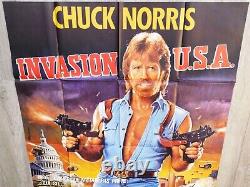 Original Invasion U.S.A Poster 120x160cm 4763 1985 Chuck Norris