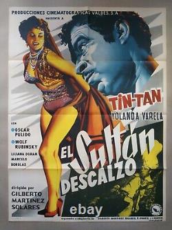 Original Mexican Poster Poster El Sultan Descalzo Tin-tan 1956