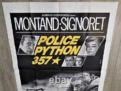 Original Police Python 357 Poster 120x160cm 4763 1976 Montand Signoret