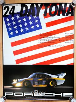 Original Porsche Display Advertising Post 24 Hours Daytona 935 1982