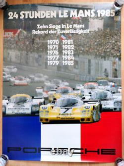 Original Porsche Shows Poster Le Mans From 1970 To 1985 Wins Porsche