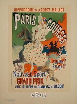 Original Post Master Of The Paris Show Pl 61 Races Jules Cheret 1897