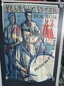 Original Poster 1949 Viana Do Castelo Portugal Original Travel Poster 70100