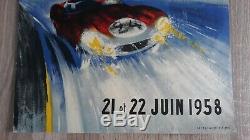 Original Poster 24 Hours Of Le Mans 1958