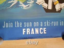 Original Poster Affiche Ancienne Ski France Dubois Lithography