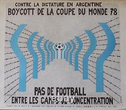 Original Poster BOYCOTT WORLD CUP 1978 Argentina COBA 71x60cm poster 1358