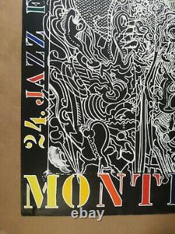 Original Poster Displays Montreux Jazz Festival Bernhard Luginbahl 1990