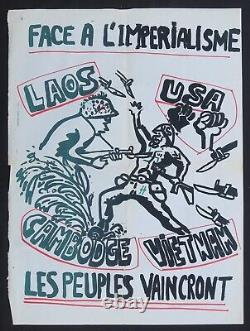 Original Poster Face A L'imperialism The Peoples Vinacrant Political Poster 677