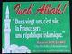 Original Poster Inch Allah Fn National Front 1987 103x78cm Poster 924