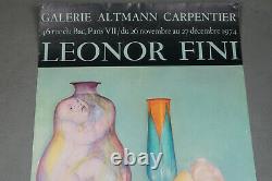 Original Poster Leonor Fini Galerie Altman Carpentier 1974 Paris, Poster