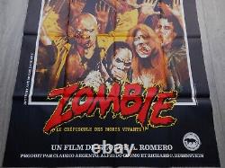 Original Poster MOD A 120x160cm of Zombie Living Dead 4763 1978 Romero