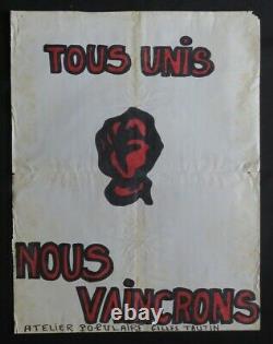 Original Poster May 68 All Unis We Vinacrons Poing Tautin Poster May 617
