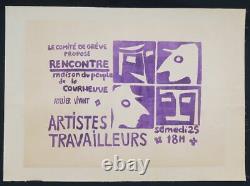 Original Poster May 68 Artists Atelier Courneuve Entoile Poster 1968 324
