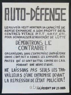 Original Poster May 68 Auto Defence Demontrons Le Contraire Poster 1968 428