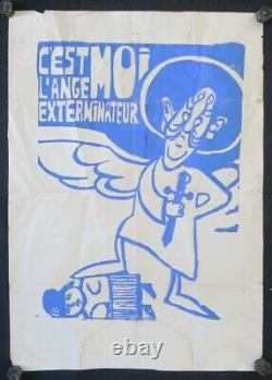Original Poster May 68 C'est Me L'ange Exterminator De Gaulle Poster 423