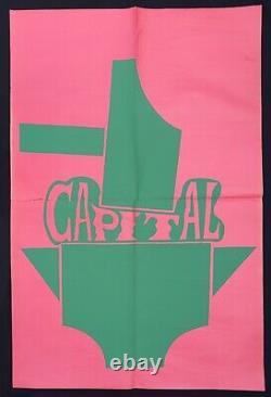 Original Poster May 68 Capital Enclume Rare Red Background May1968 Poster 766