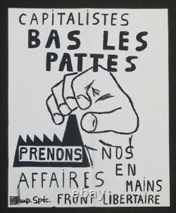 Original Poster May 68 Capitaslites Bas Les Pattes Poster May 1968 622