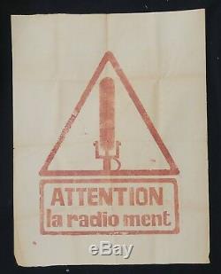 Original Poster May 68 Caution Radio Ment Post May 1968 137