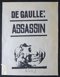 Original Poster May 68 DE GAULLE ASSASSIN
