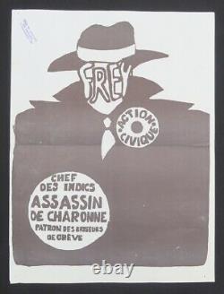 Original Poster May 68 Frey CIVIC Action Chef Des Indics Poster 1968 644