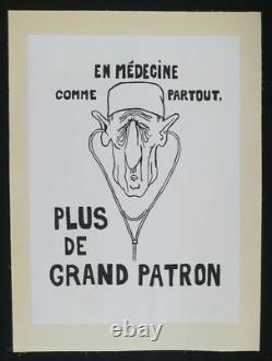 Original Poster May 68 In Gaulle Medicine In-story Lined Poster 1968 318