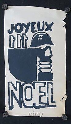 Original Poster May 68 Joyux Noel Crs Gas Mask Poster May 1968 022