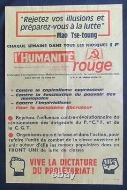 Original Poster May 68 L'humanite Rouge Marxiste Mao Tse Toung Poster May 614