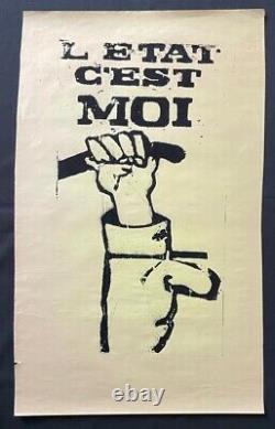 Original Poster May 68 L'state It's Me De Gaulle Poster May 1968 695