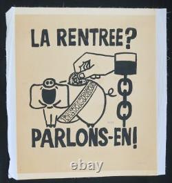 Original Poster May 68 La Rentrée Parlons En Entoile Poster 1968 328