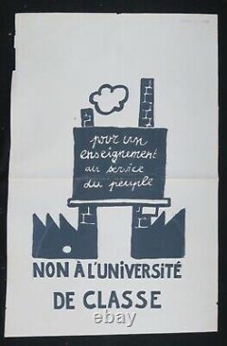 Original Poster May 68 No To Class University Poster May 1968 532