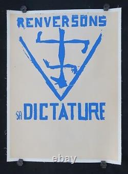 Original Poster May 68: Overthrow His Dictatorship