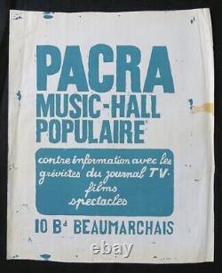 Original Poster May 68 PACRA MUSIC-HALL POPULAIRE