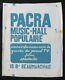 Original Poster May 68 Pacra Music-hall Populaire