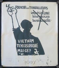 Original Poster May 68 Power To Travailleurs Vietnam Poster 1968 433