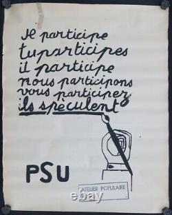 Original Poster May 68 Psu I Participate Ils Speculent Crocodile May Poster 752