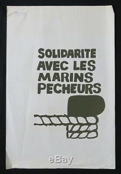 Original Poster May 68 Solidarity With Sea Fishing Post May 1968 406