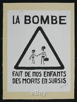 Original Poster May 68 The Fact We Bomb Entoilée Post 1968 321