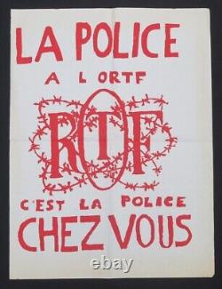 Original Poster May 68 The Police A L'ortf Poster May 1968 636