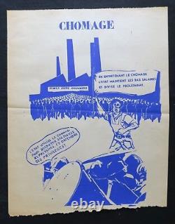 Original Poster May 68 UNEMPLOYMENT PROLETARIAT Tudor Nîmes poster 1969 279